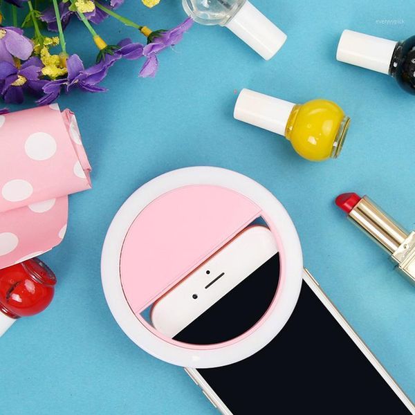 

2020 on ring light on camera selfie led camera light with 36 led for smart phone round shape1