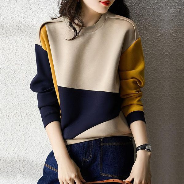 

space cotton spring and autumn women loose foreign style long sleeve 2021 new fashion wild coat1, Black