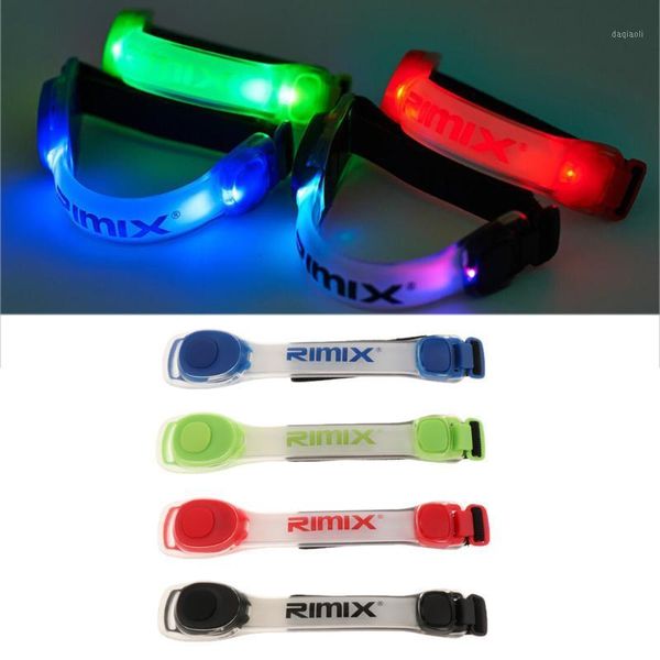 

elbow & knee pads led armband lights glow band for sports at night, 2 modes always bright/flashing, bracelets, fits arm girth: 26-50cm1, Black;gray