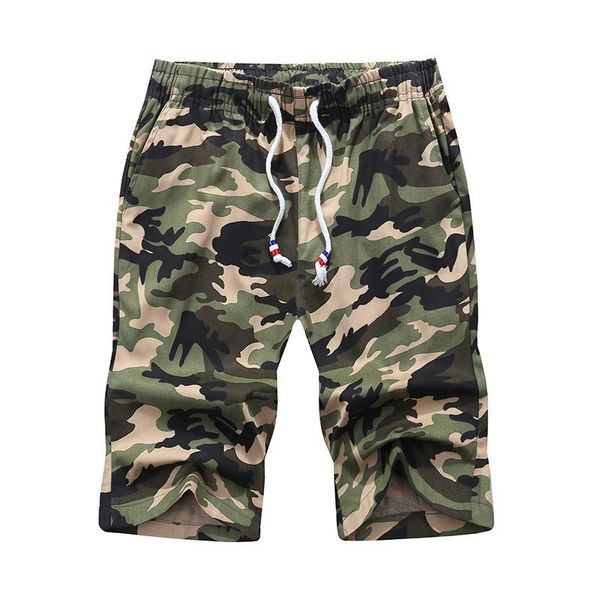 

men's shorts camouflage mens cargo summer casual fitness joggers fashion male plus size trousers sweatpants short homme, White;black