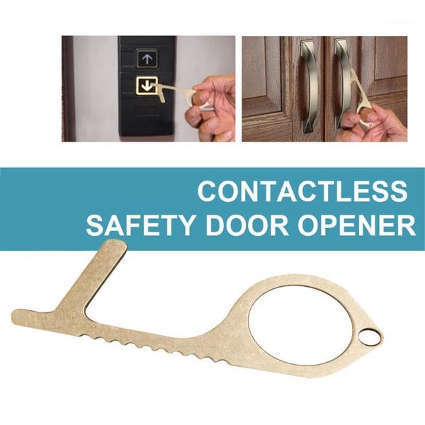 

selling 2020 products the safe and easy way to avoide germs-contactless safety isolation brass key support dropshipping1