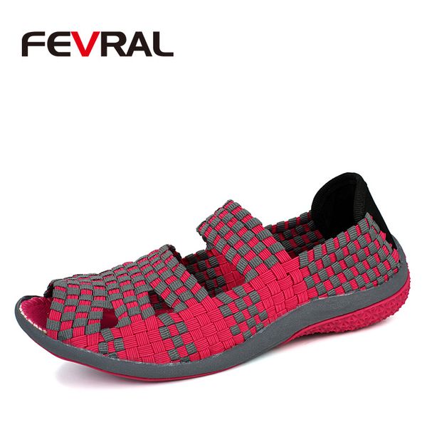 

fevral 2020 brand breathable summer loafers slip-on casual ultralight flats new woman shoes size 35-40 c1120, Black