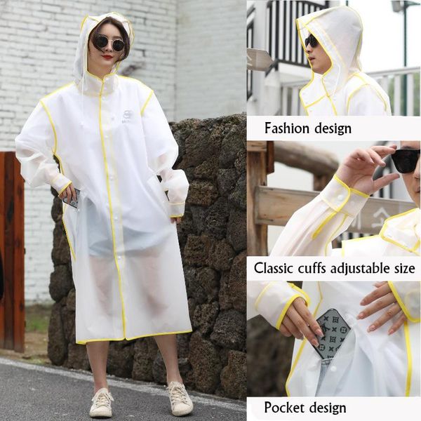 

2020 long men women raincoat covers impermeable rainwear capa de chuva chubasquero poncho waterproof hooded rain coat jllffv