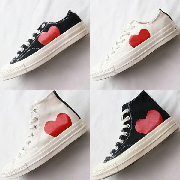 

1970s big eyes play chuck 70 heart hi canvas skate shoes classic 1970 black white jointly name skateboard casual sneakers fashion shoes