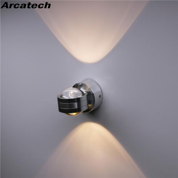 

wall lamp led indoor decoration lighting crystal up and down sconce modern aluminum 6w ac85-265v for bath corridor nr-131