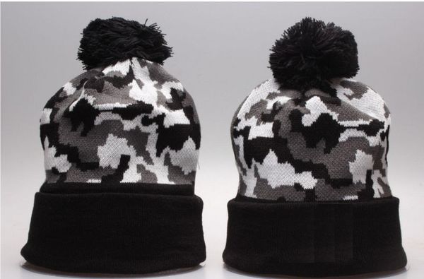 

winter beanie knitted hats sports teams baseball football basketball beanies caps women& men pom fashion winter t285f, Blue;gray