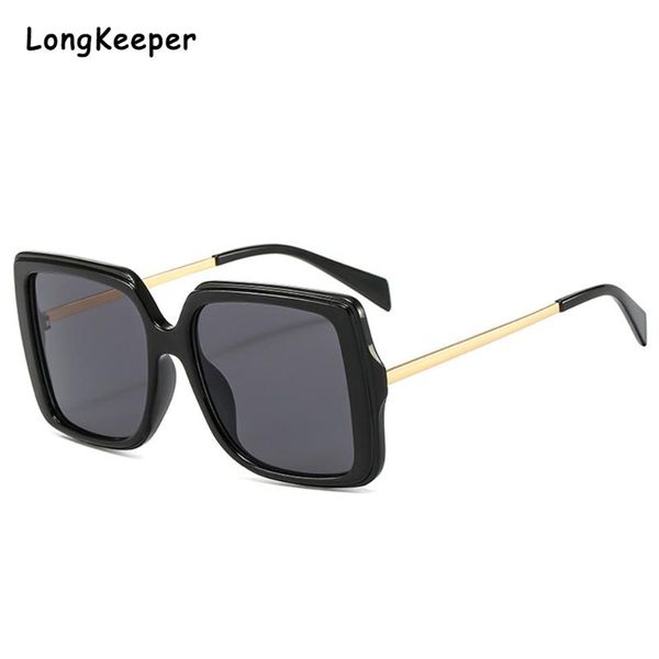 

sunglasses retro oversized square women vintage big frame gradient for men 2021 shades driving glasses, White;black