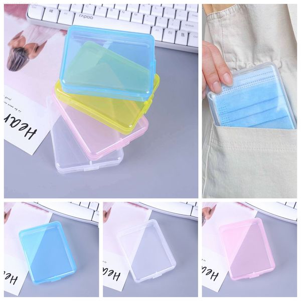 

face masks container safe dustproof disposable case mask storage portable box organizer ju0405