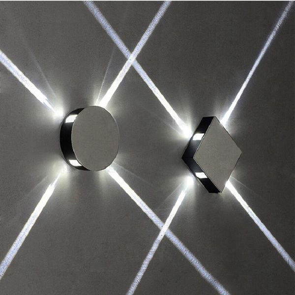 

indoor 12w square round led wall lamp ac85-265v aluminum sconce ktv bar corridor porch decorate wall light