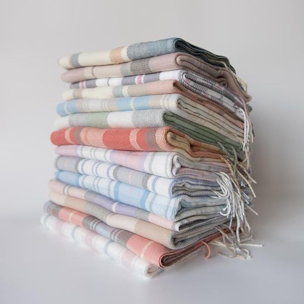 

scarves 2021 winter scarf women, cute girl plaid tassel artificial cashmere warm and comfortable luxury for ladies, Blue;gray