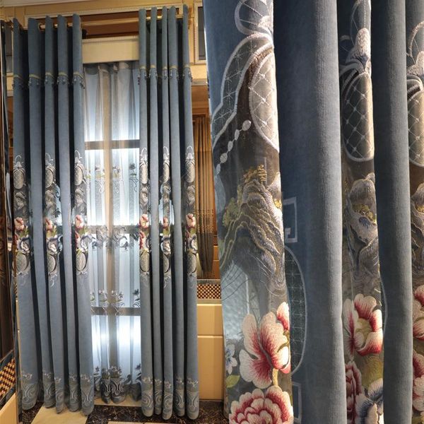 

thick flannel hollow embroidered curtains for shading heat insulation and sun protection curtains for living dining room bedroom