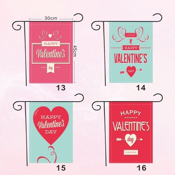 

wedding decor valentine pennon love garden heart flag multi color party banner shop decoration 1l05