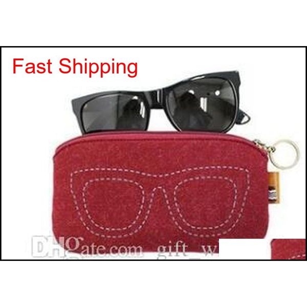 

2018 colorful sunglasses case for women men glasses box felt sunglasses bag eyeglasses cases for men eye qylxxi queen66