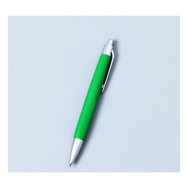 

plastic rubber with custom logo printing fast delivery black refill ballpoint pen ball pen personalized promoti bbyroi lg2010, Blue;orange