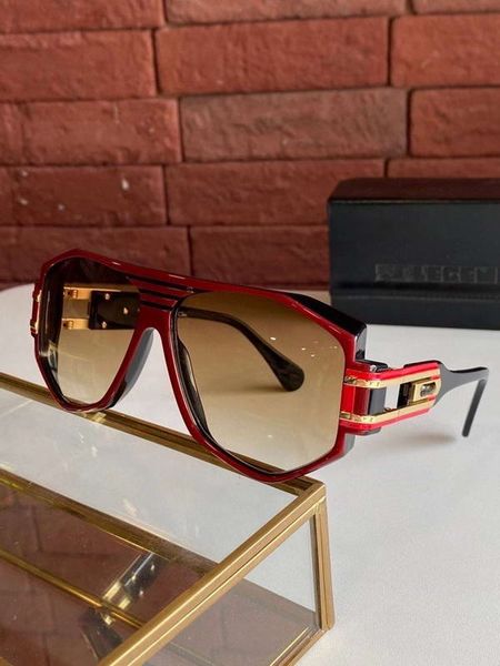 

vintage 163 sunglasses for men black red brown gradient lens glasses vintage sunglasses with box, White;black