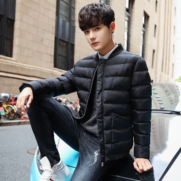 

brand men's jackets cotton overcoat for male padded warm thickened outer wear clothing garment kg-652, Black