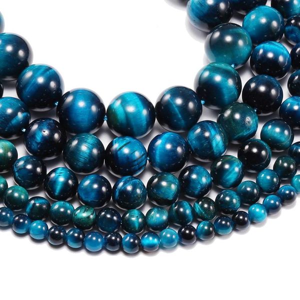 

1strand lot 4 6 8 10 12mm aaa natural stone blue tiger eye agat round beads loose spacer bead for jewelry making h bbyxbd