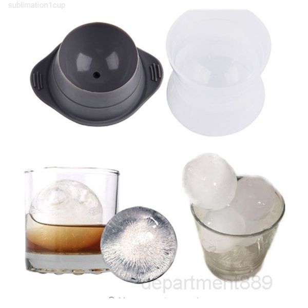 

a-new design 2 pcs /set shape mold silicone classic cocktails drink beverage round perfect ice ball maker bar tools