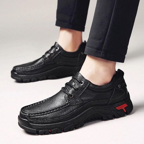 

autumn winter shoes men casual genuine leather boots mens fashion leather shoes male work office shoes fashion sneakers men #yi7x