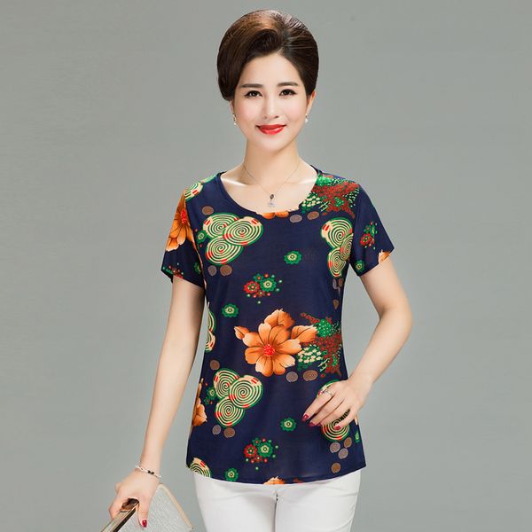 

2021 new new summer women shirt pring vintage casual t shirt women tee shirt femme o-neck print short regular broadcloth p009, White