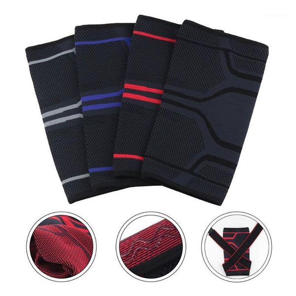 

1pc knee pad sleeve with straps anti-slip compression knitted leg support protector basketball running cycling knee brace belt1, Black;gray