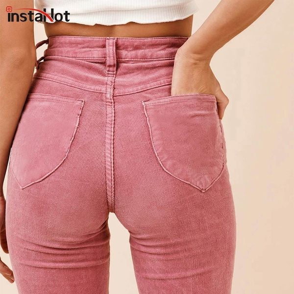 

instahigh waist flare boot cut pants women autumn winter pockets textured casual sweatpants plain solid clothing female y200113, Black;white