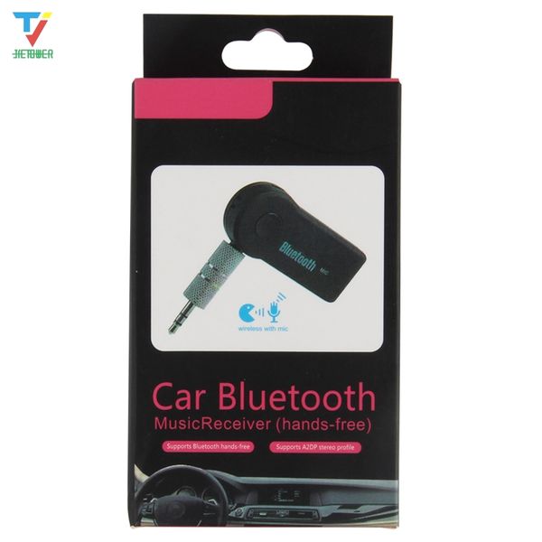 

100pcs/lot 2 in 1 wireless bluetooth 5.0 receiver transmitter adapter 3.5mm jack for car music audio aux headphone reciever