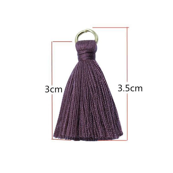 

100pcs polyester cotton mini metal ring tassel trim diy hanging ring fringe trim garments curtains jewelry decor tassels lace h jlloud