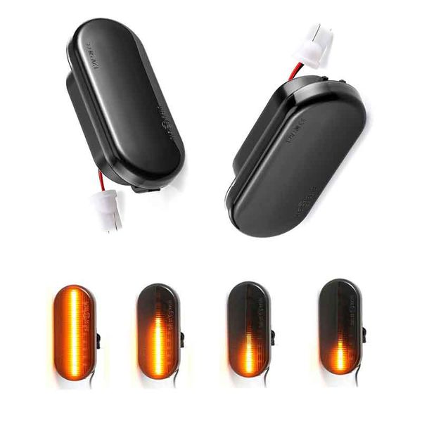 

2pcs led dynamic side marker turn signal light for bora golf 3 4 passat 3bg polo sb6 seat ibiza leon skoda ford