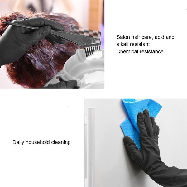 

50pcs nitrile disposable latex gloves rubber for protective work kitchen garden household cleaning gloveoutletaseh