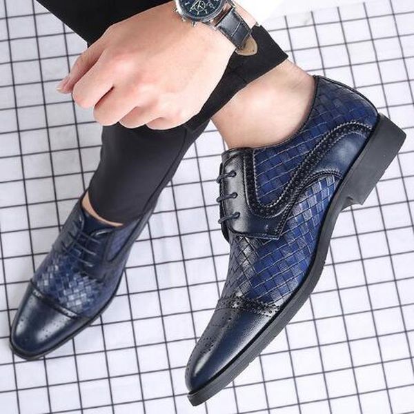 

men male business man formal flats lace up shoes mens dress driving men's plus size zapatos de hombres personlizar zapatos m07511, Black
