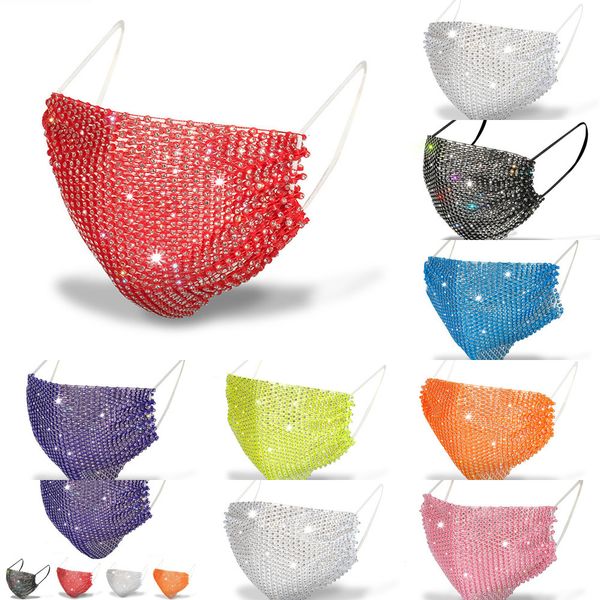 

women designer fashion face black white sunscreen mask with diamond masks trendy rhinestone facemask 4 nb9rt