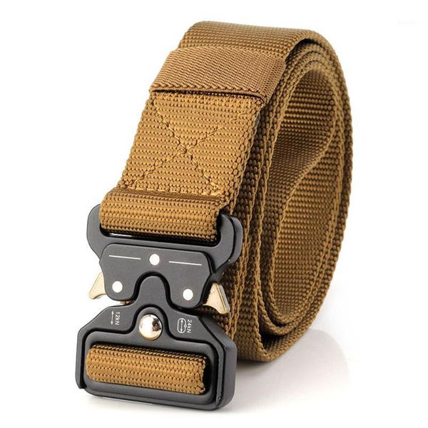 

lixada nylon waist belt with metal buckle adjustable heavy duty training carry waist belt 2021 sport safty hunting1, Black;gray