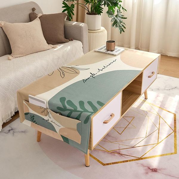 

table cloth waterproof cotton linen dustproof cover el desk mat rectangle chair set