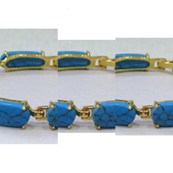 

18k wholesale gp wonderful fashion natural fashionltvzturquoise stone ladys braceletk37s