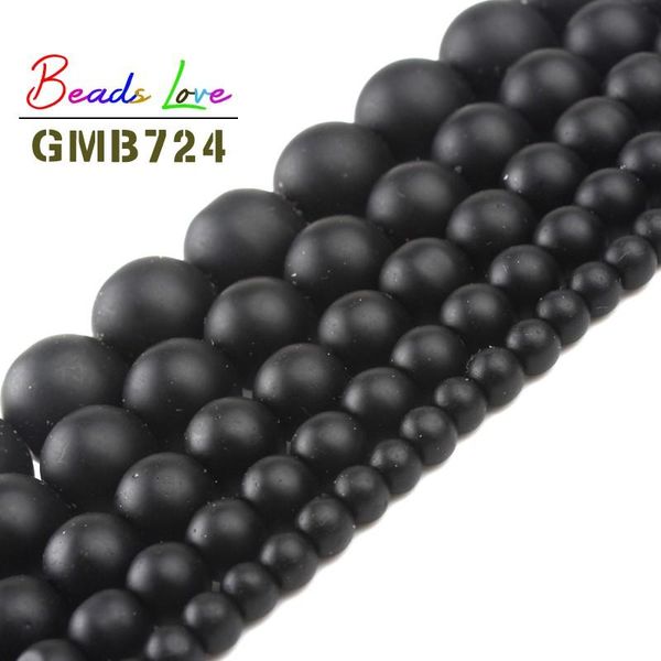 

4-12 мм натуральный камень круглая черная тусклая польская матовая оникс агата бусин для ювелирных изделий для ювелирных изделий diy ожерель