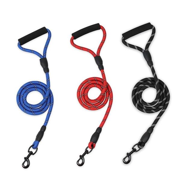 

dog collars & leashes night reflective nylon collar stretch pet products for big medium small puppy elasticity running safety leash