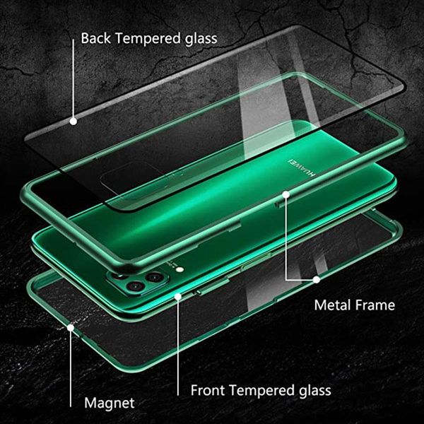 

magnetic metal case for huawei mate 40 20 p30 p40 p20 lite pro y9s phone case for honor x10 30 20 h wmthzy