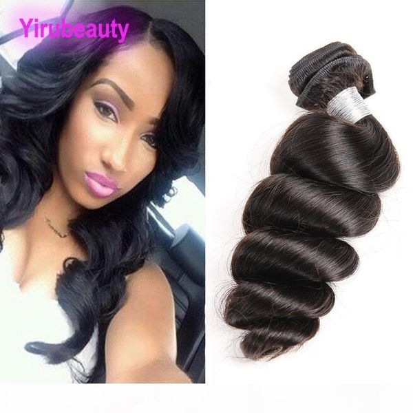 

peruvian wholesale mink one bundle loose wave nataural color human hair extensions 1 peces lot virgin hair 8-30inch, Black