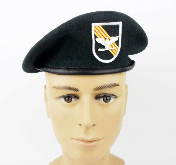 

berets vietnam war us army special forces group green beret cap wool & colonel rank hat store, Blue;gray
