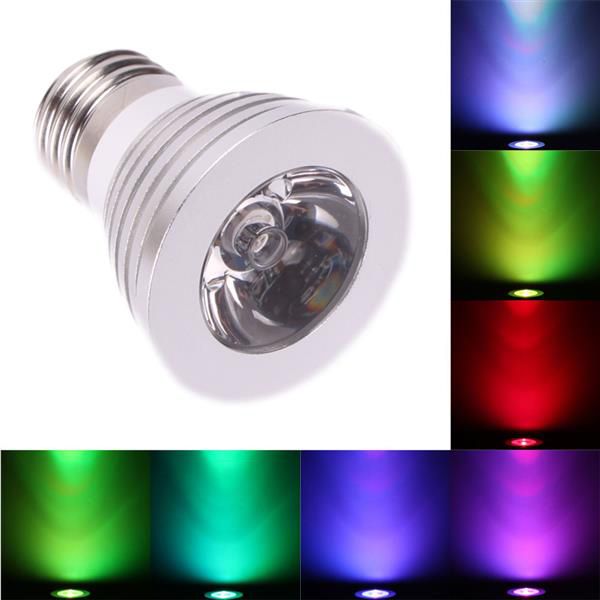 

e27 3w 85v-265v 16-color remote control dimmable led spotlight new and led spotlights high brightness lighting