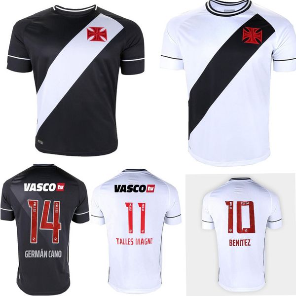

new 20 21 vasco da gama football jersey maxi rios paulinho fabiano muriq custom 2020 2021 black and white men's football shirt, Black;yellow