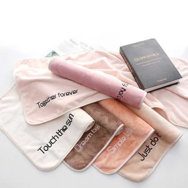 

vitality embroidered youthful 35*75cm multicolor microfiber gym sweat-absorbent sports towel