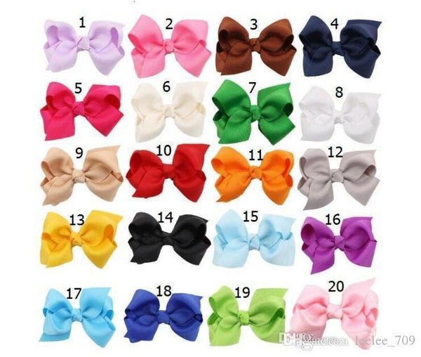 

ribbon 100pcs grosgrain inch sale korean 3 hairbows baby girl accessories with clip boutique bows hairpins hair tiesp9am