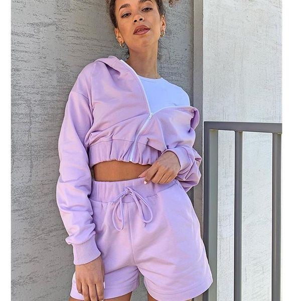 

2020 new summer 2pcs running sports suit high waist short bodycon women sports set, Gray