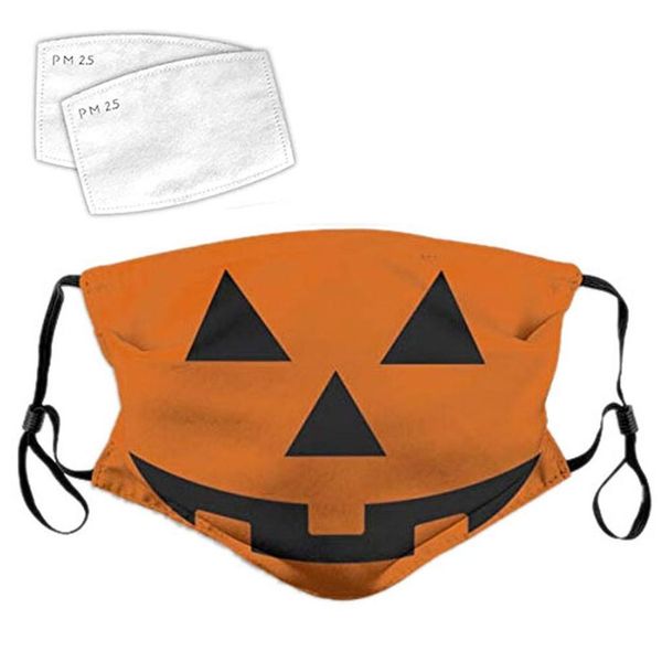 

v1ondesign halloween decoration party 3d with 2 filters printed pattern breathable dust proof ear band adjustab