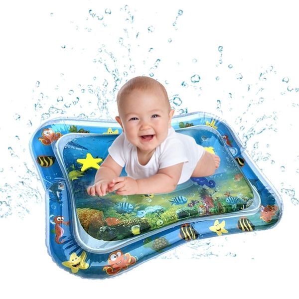 Tummy Time Water Mat per bambini Gonfiabile Outdoor Sprinkler Pad Baby Speelmat Playmate Bambini Tappeto Play Center LJ201113