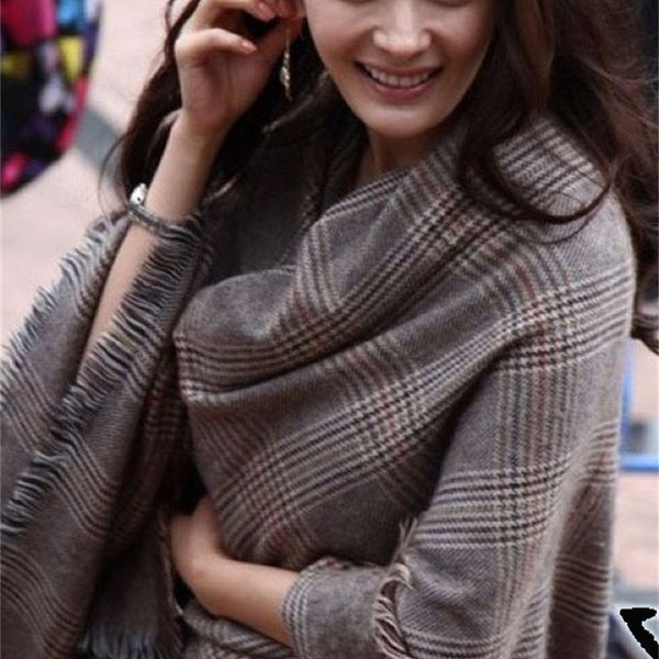 

european covered mode winter scarf chess xales and wraps for handkerchief ladies in the design of luxury women, Blue;gray