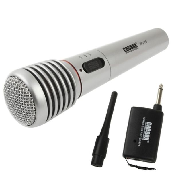 

handheld wireless wired microphone with receiver antenna effective distance 15-30m
