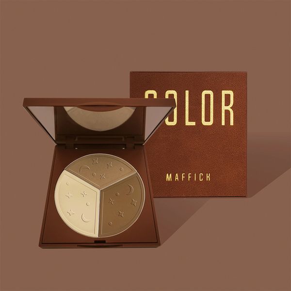 

skincaretricolor foggy surface for highlights nasal beginner shadow make up fixed makeup bronzer color rendering long-lasting matte pow